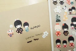 Kokeshi Deco Sticker