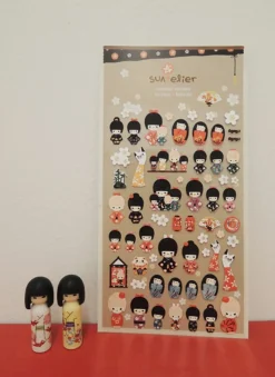 Kokeshi Deco Sticker