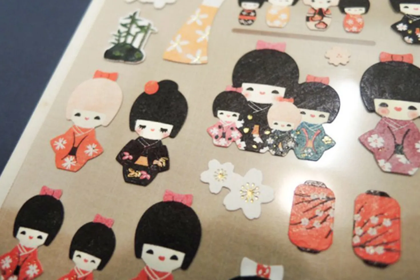 Kokeshi Deco Sticker