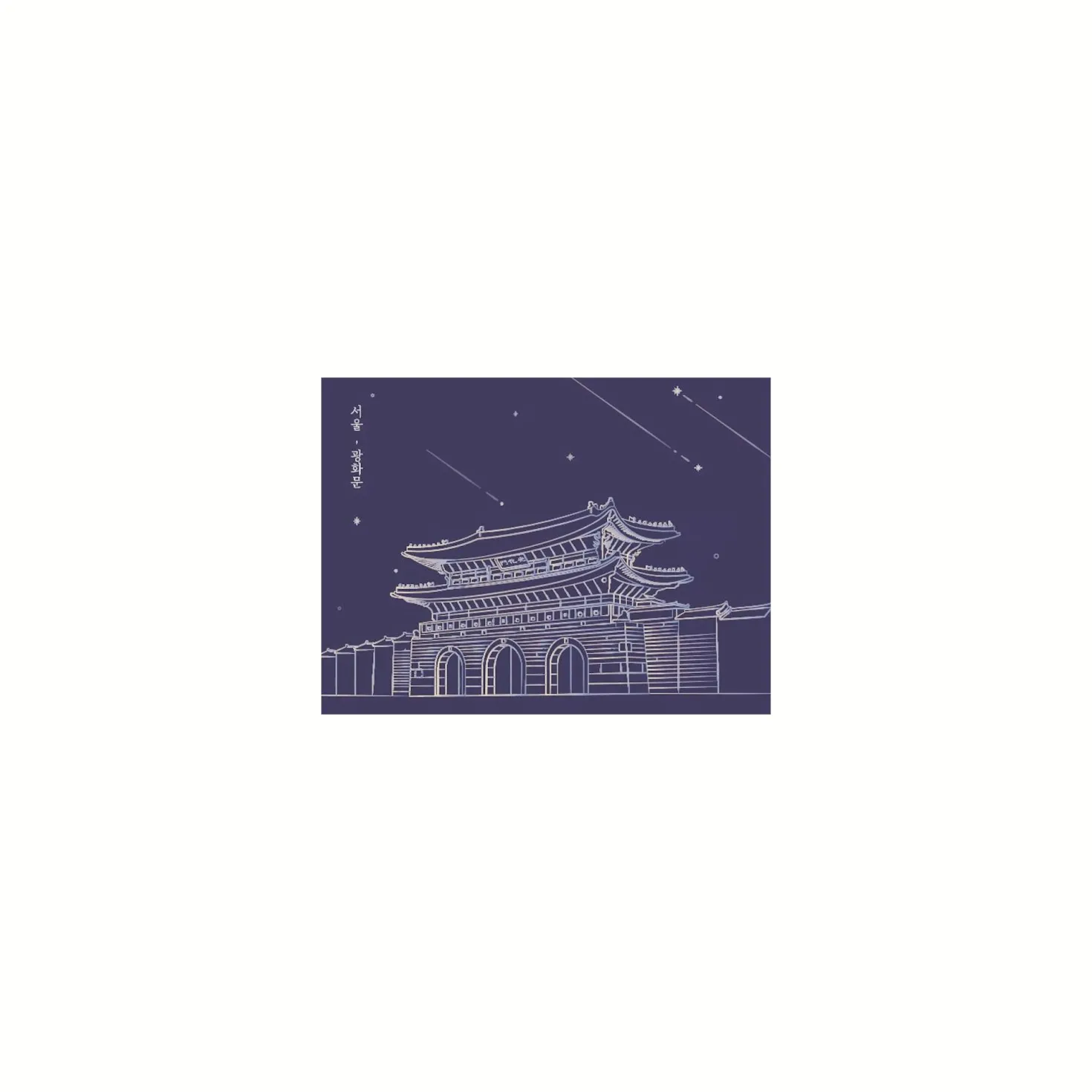 Korean Heritage Art Postcard