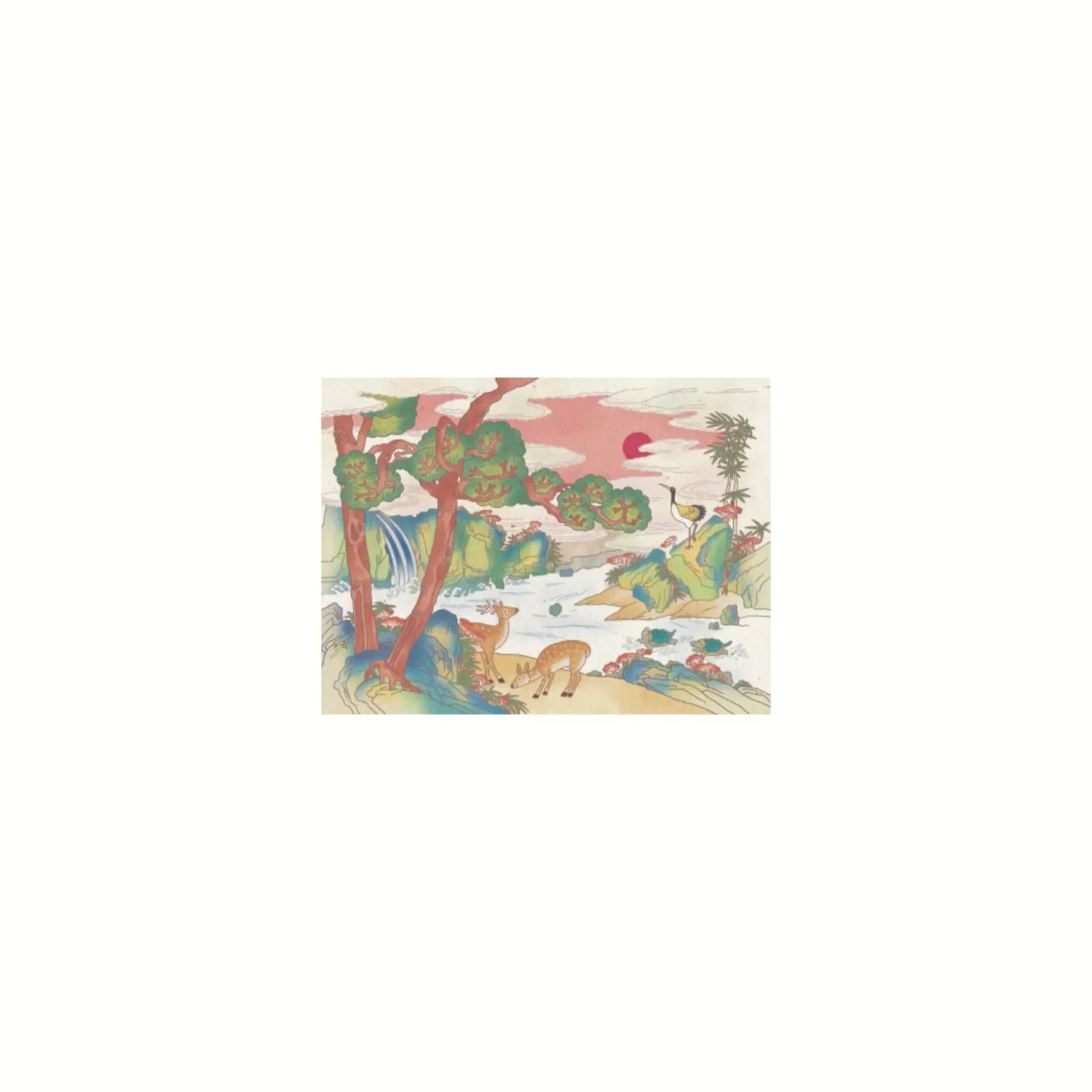 Korean Heritage Art Postcard