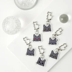 Lana Cat Emoji Acrylic Key Ring