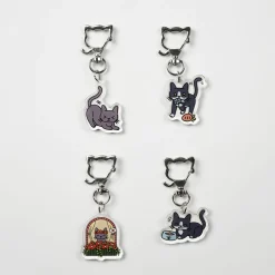 Lana Cat Pose Acrylic Key Ring v2