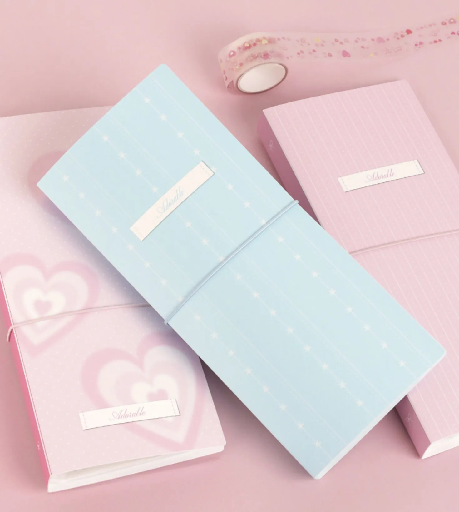 Large Adorable Kiss Cut Tape Binder