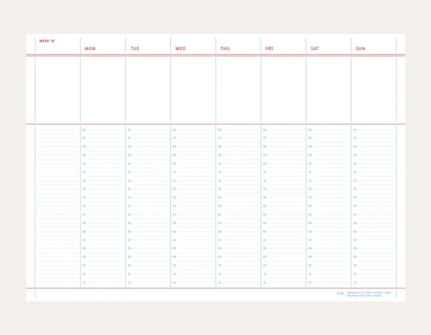 Large A4 Flat Notepad