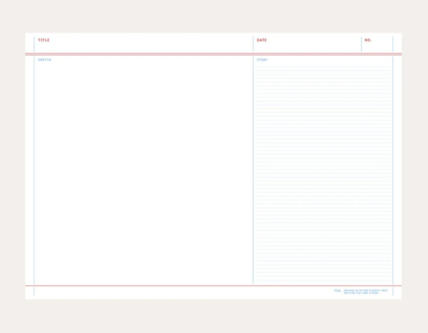 Large A4 Flat Notepad