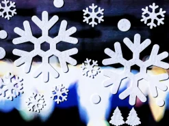 Large A4 Snowflake Felt Deco Sticker