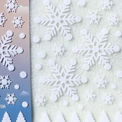 Large A4 Snowflake Felt Deco Sticker