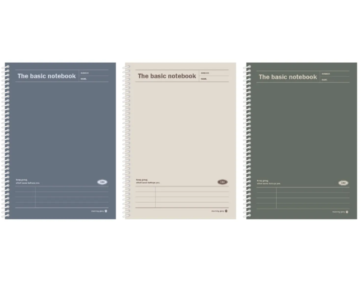 Large Basic Spiral Lined Notebook