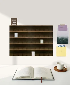 Large Bookshelf Poster & Sticker Set