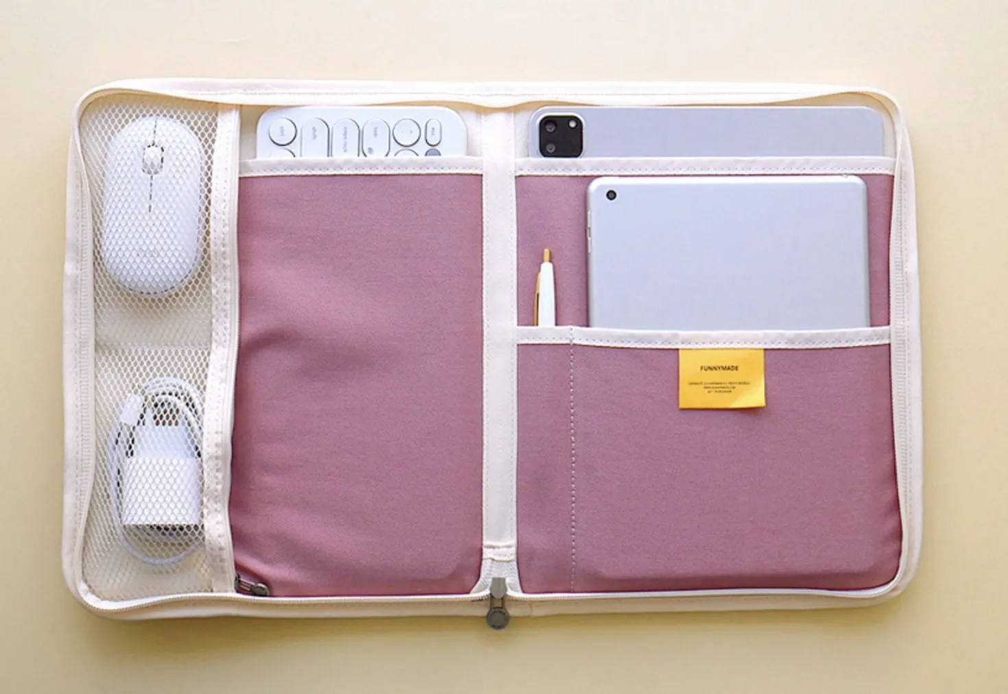Large Canvas Tablet Pouch