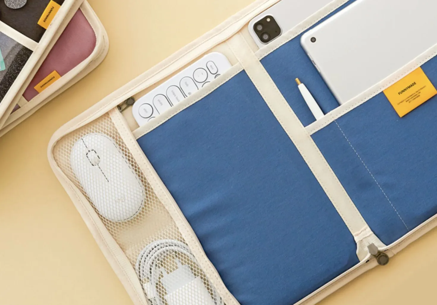 Large Canvas Tablet Pouch