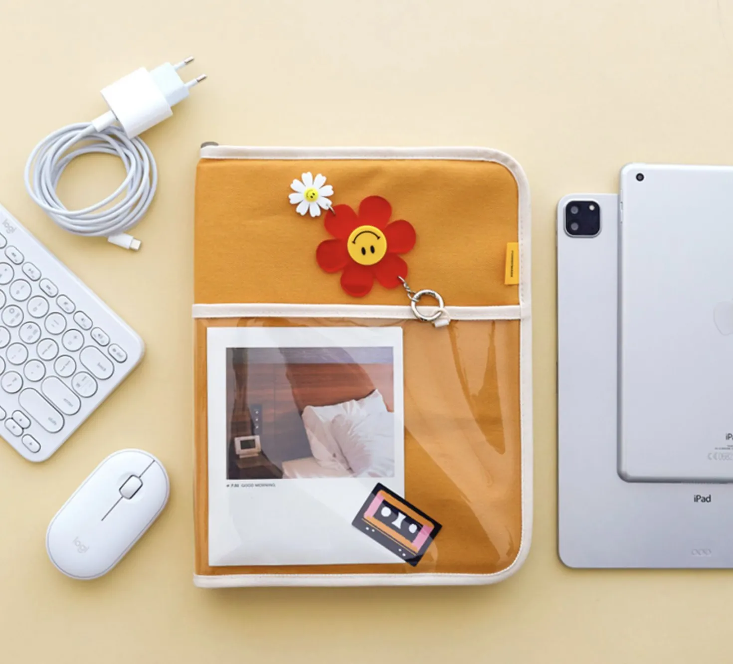 Large Canvas Tablet Pouch