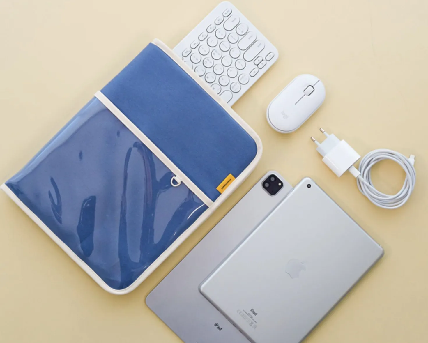 Large Canvas Tablet Pouch