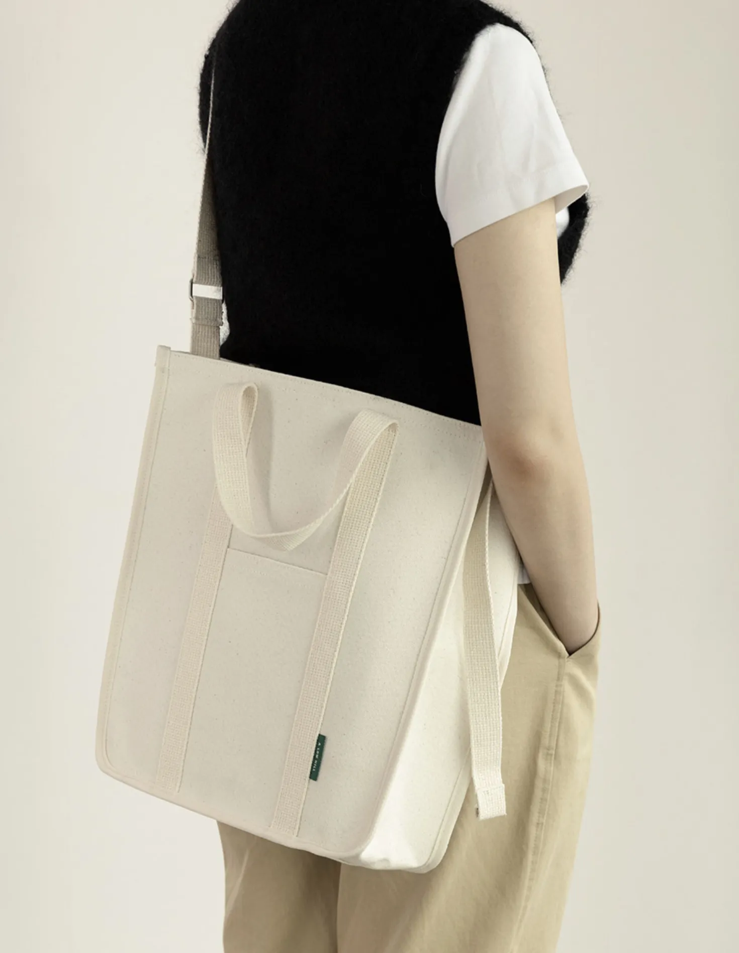 Large Classic Canvas Tote & Sleeve Set