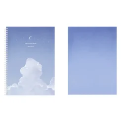 Large Cloud Spiral Lined Notebook