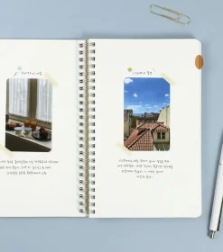 Large Eco Friendly Flat Plain Notebook