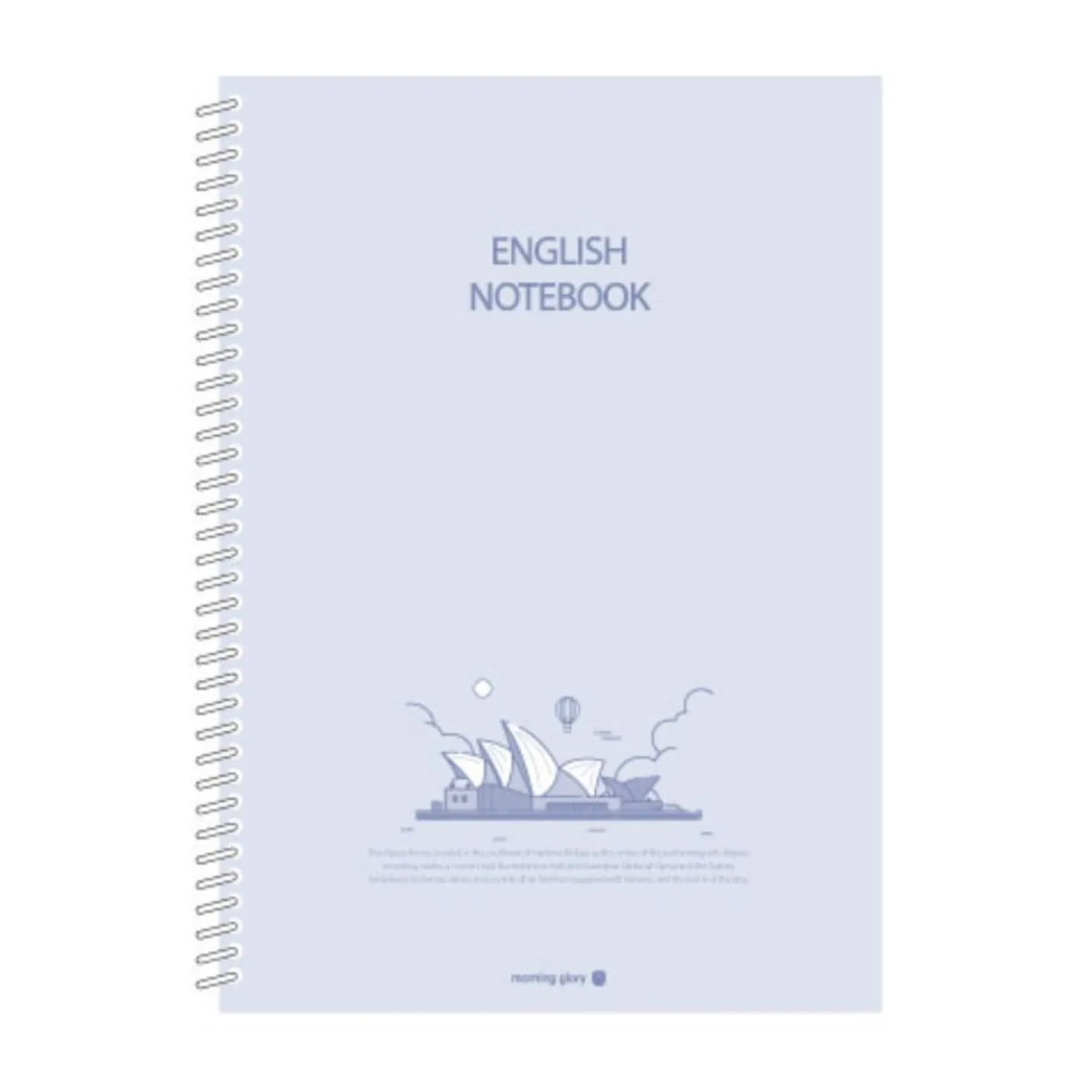 Large English Spiral Language Notebook