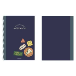 Large Happy Things Spiral Lined Notebook