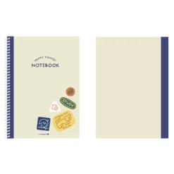 Large Happy Things Spiral Lined Notebook
