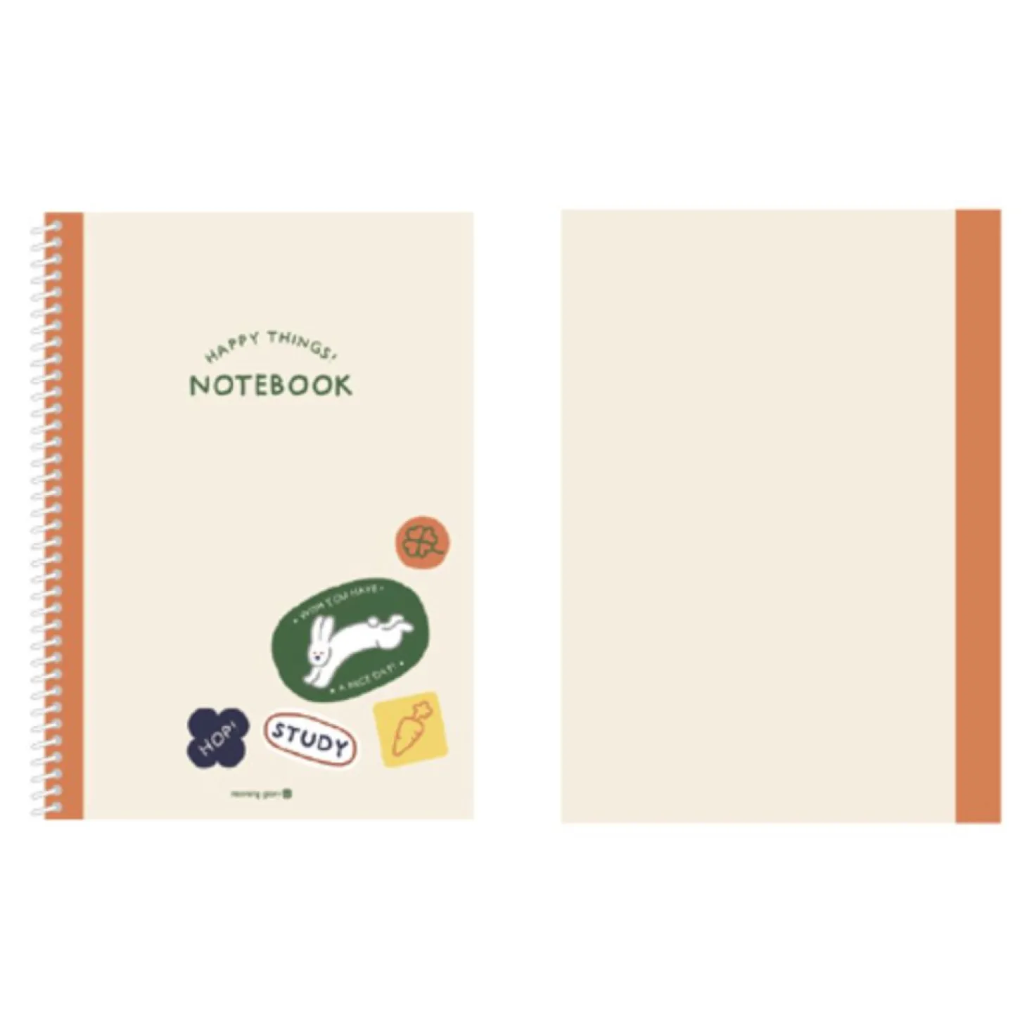 Large Happy Things Spiral Lined Notebook