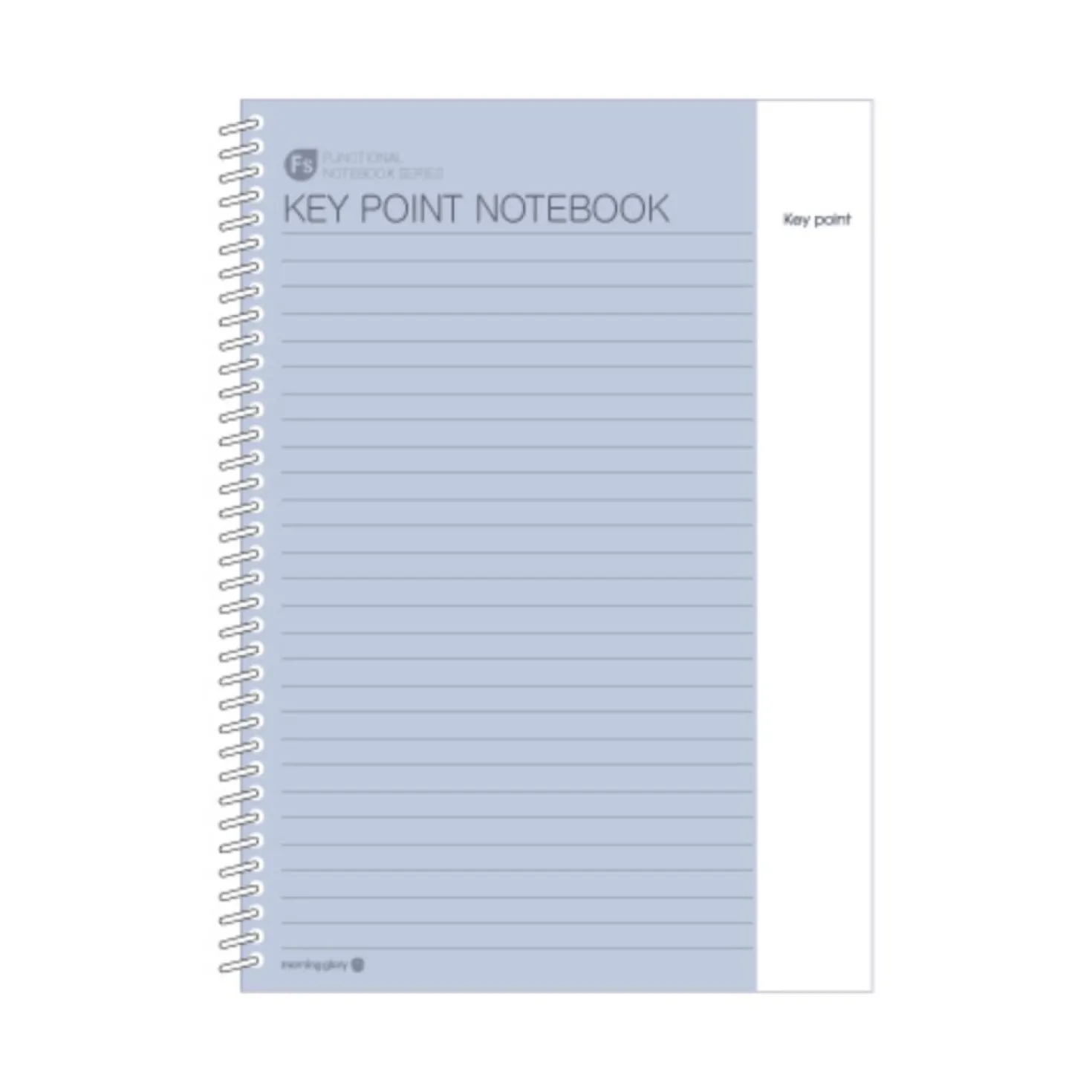 Large Key Point Spiral Lined Notebook