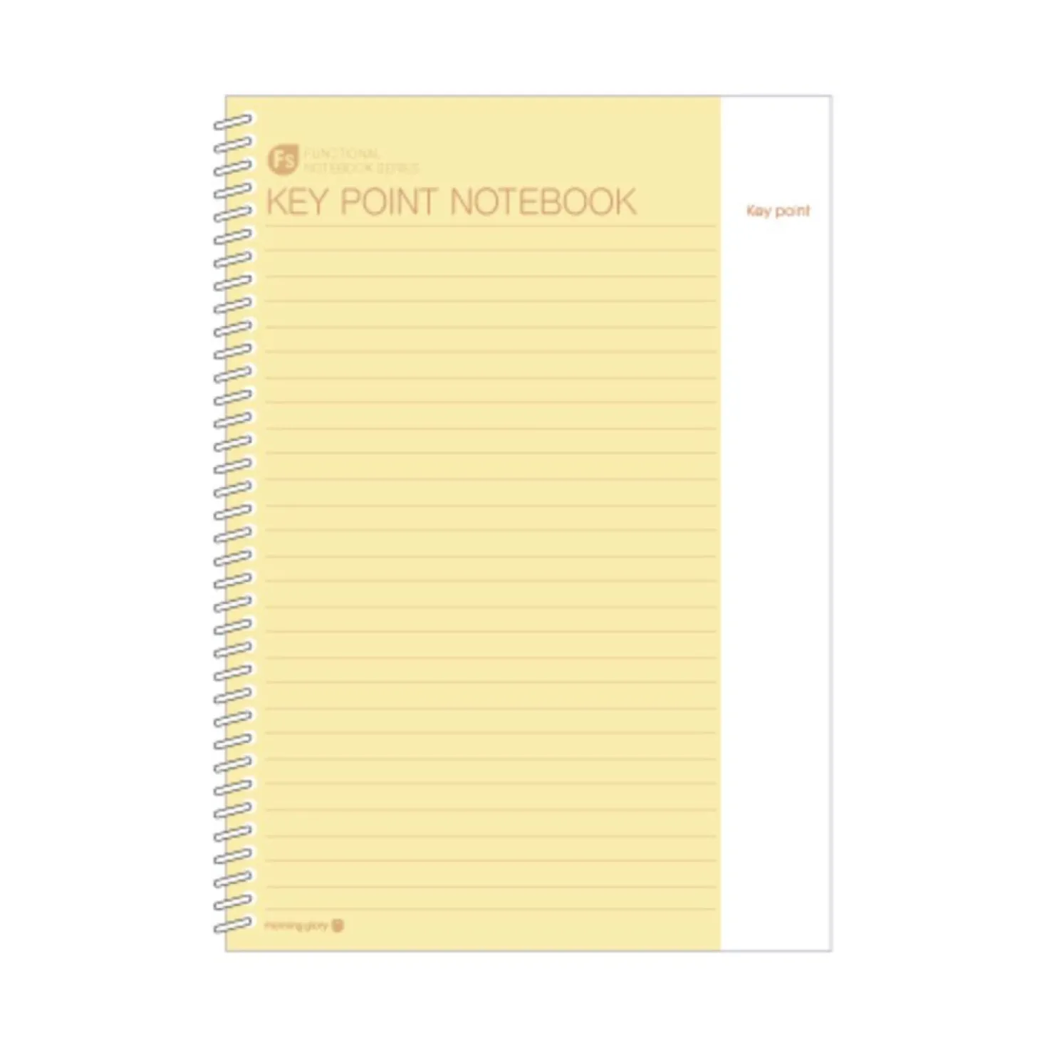 Large Key Point Spiral Lined Notebook