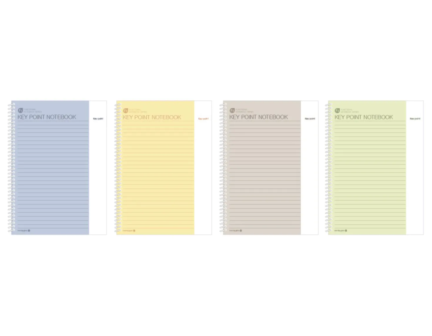 Large Key Point Spiral Lined Notebook
