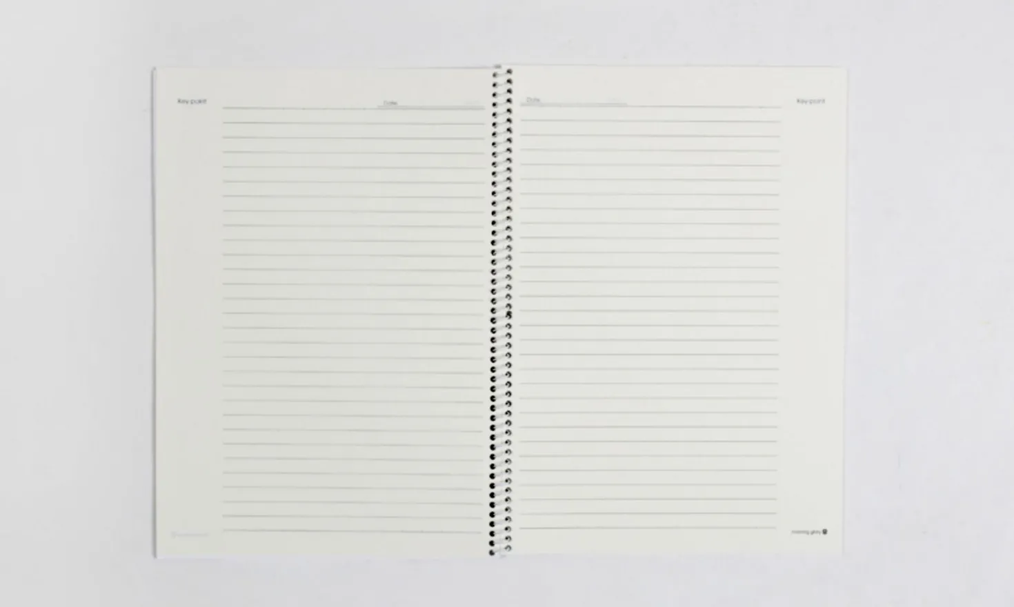 Large Key Point Spiral Lined Notebook