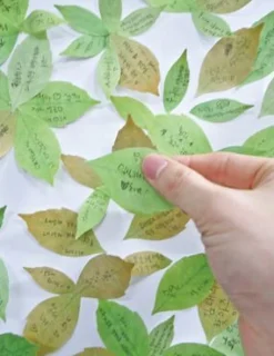 Large Leaf Sticky Note