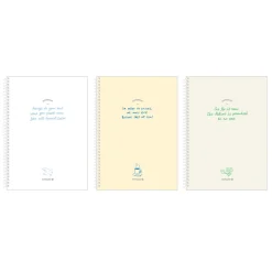 Large Lettering Spiral Lined Notebook