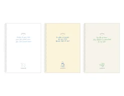Large Lettering Spiral Lined Notebook