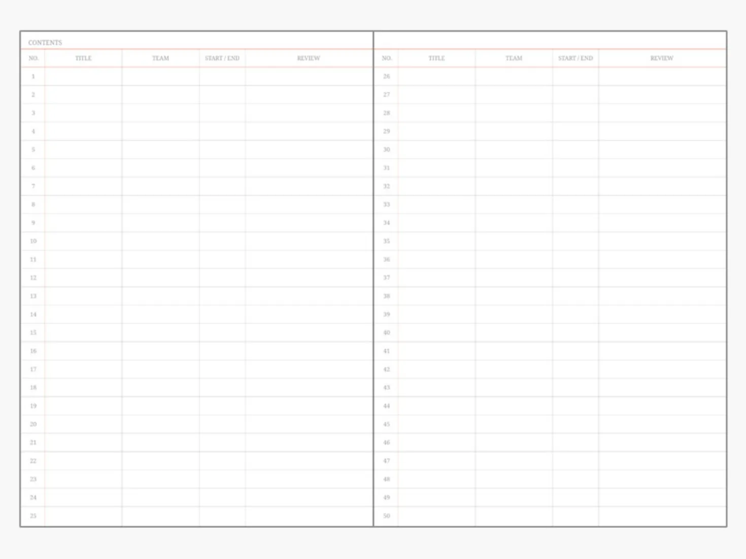 Large Object Project Planner