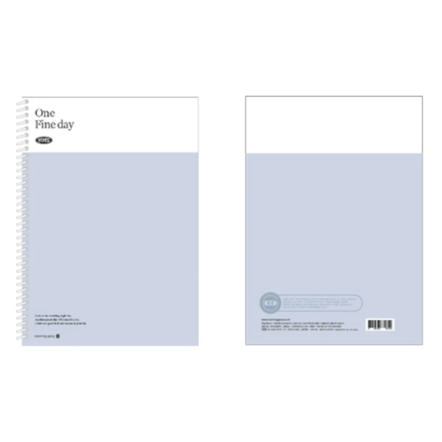 Large One Fine Day Spiral Lined Notebook