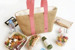 Large Rattan Cooler Bag