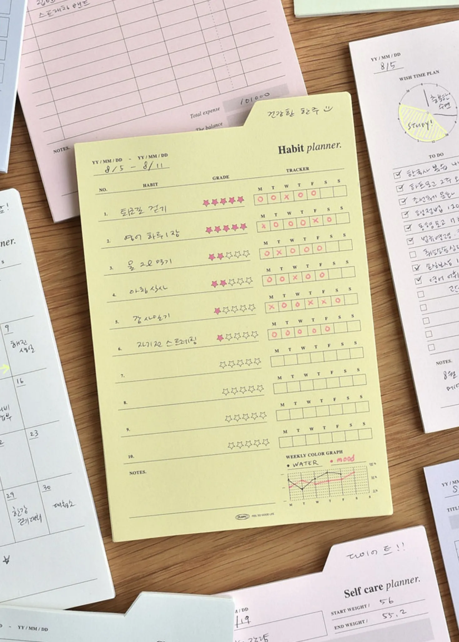 Large Schedule Index Sticky Note