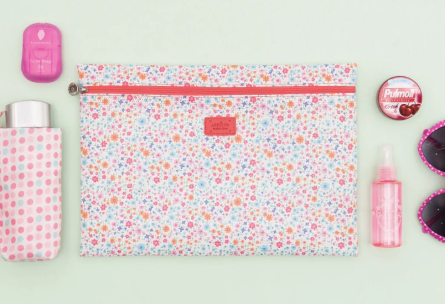 Large Summer Mesh Flat Pouch