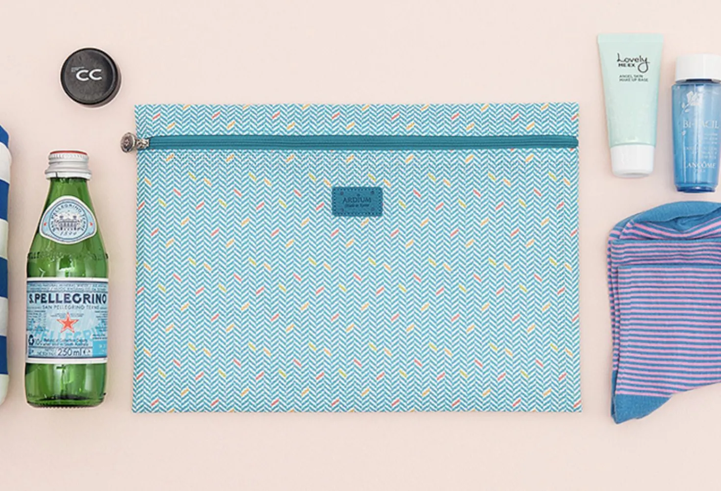 Large Summer Mesh Flat Pouch