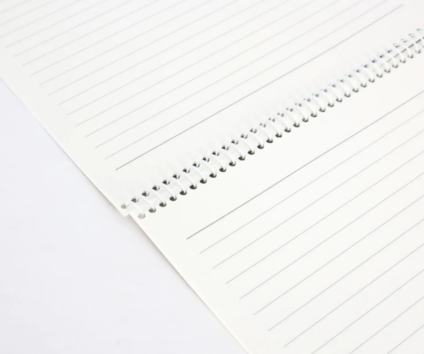 Large Typography Top Bound Lined Notebook