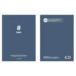 Large Typography Top Bound Lined Notebook