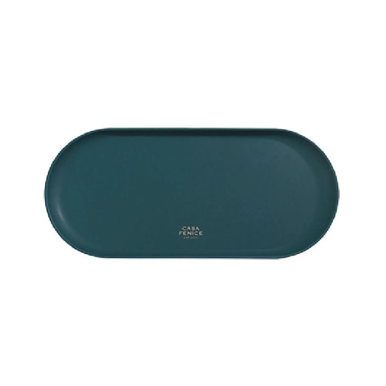 Large Vegan Leather Round Tray