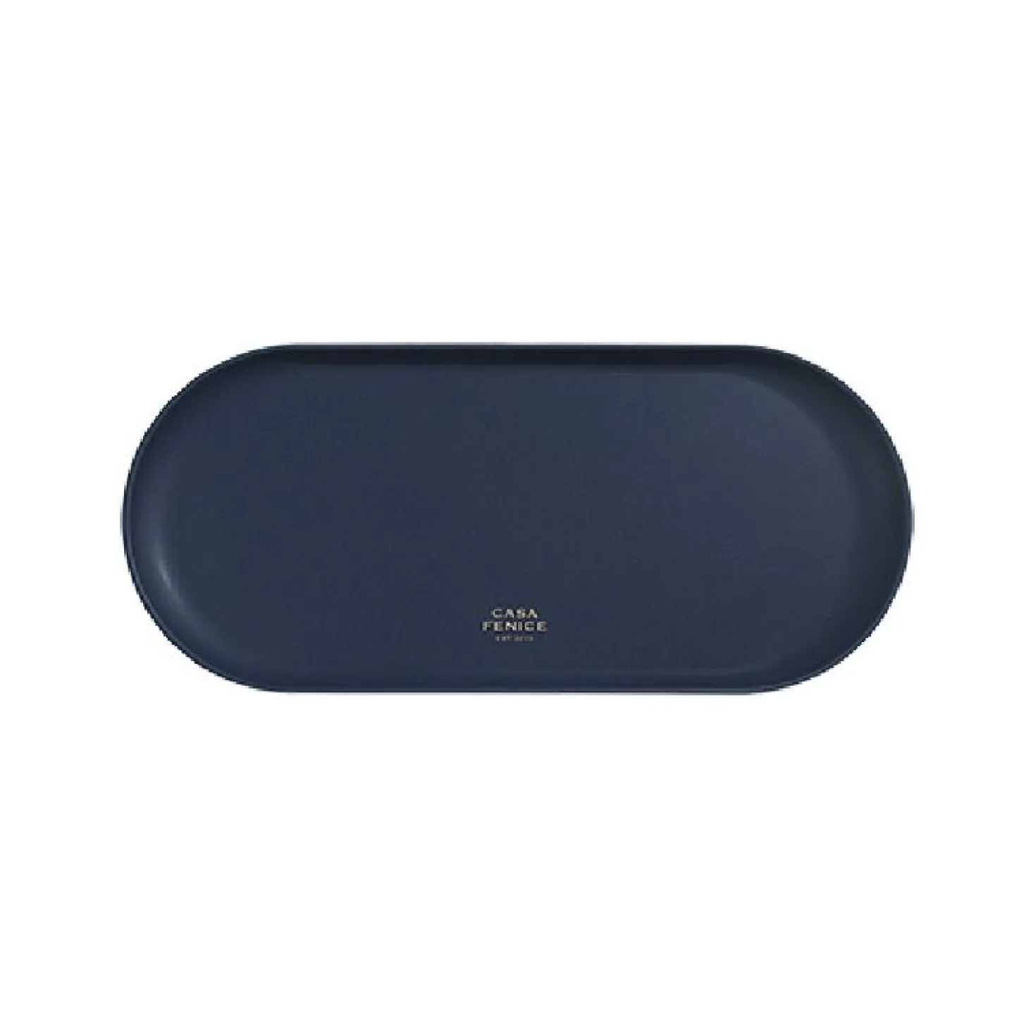 Large Vegan Leather Round Tray