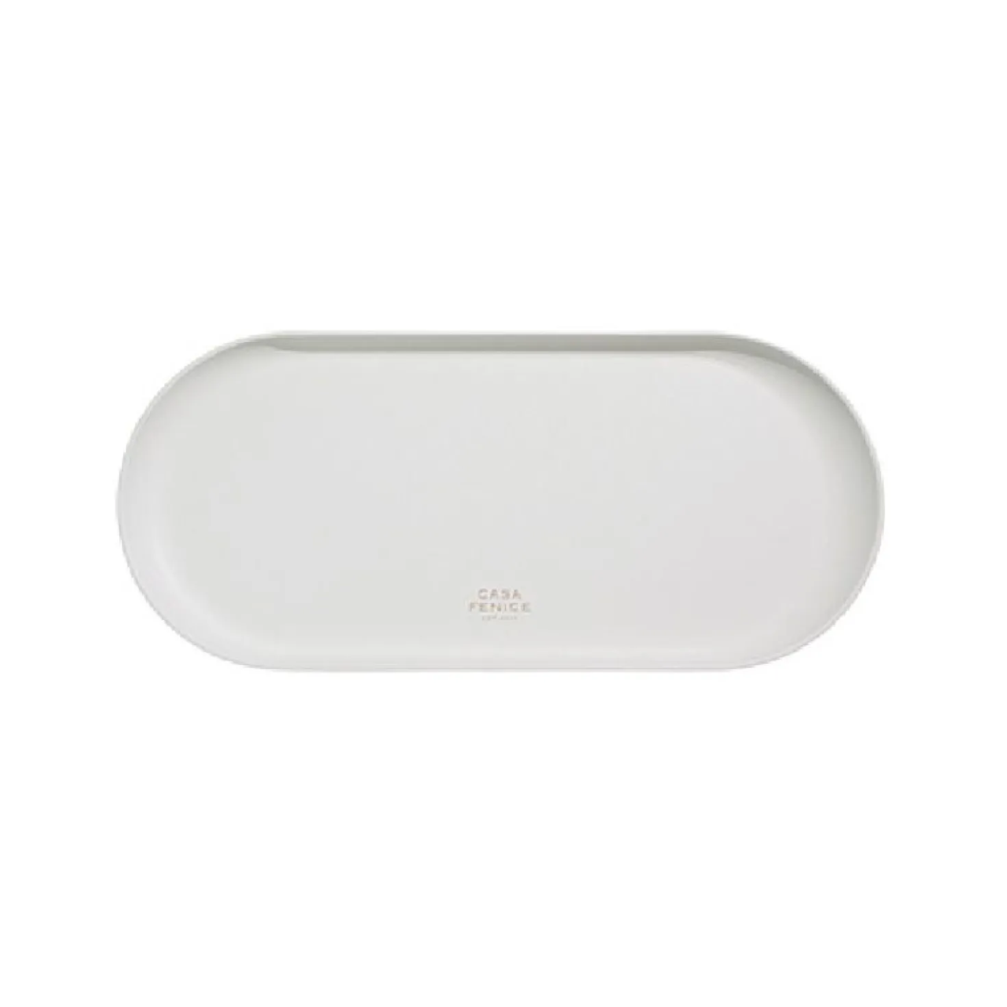 Large Vegan Leather Round Tray