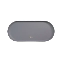 Large Vegan Leather Round Tray