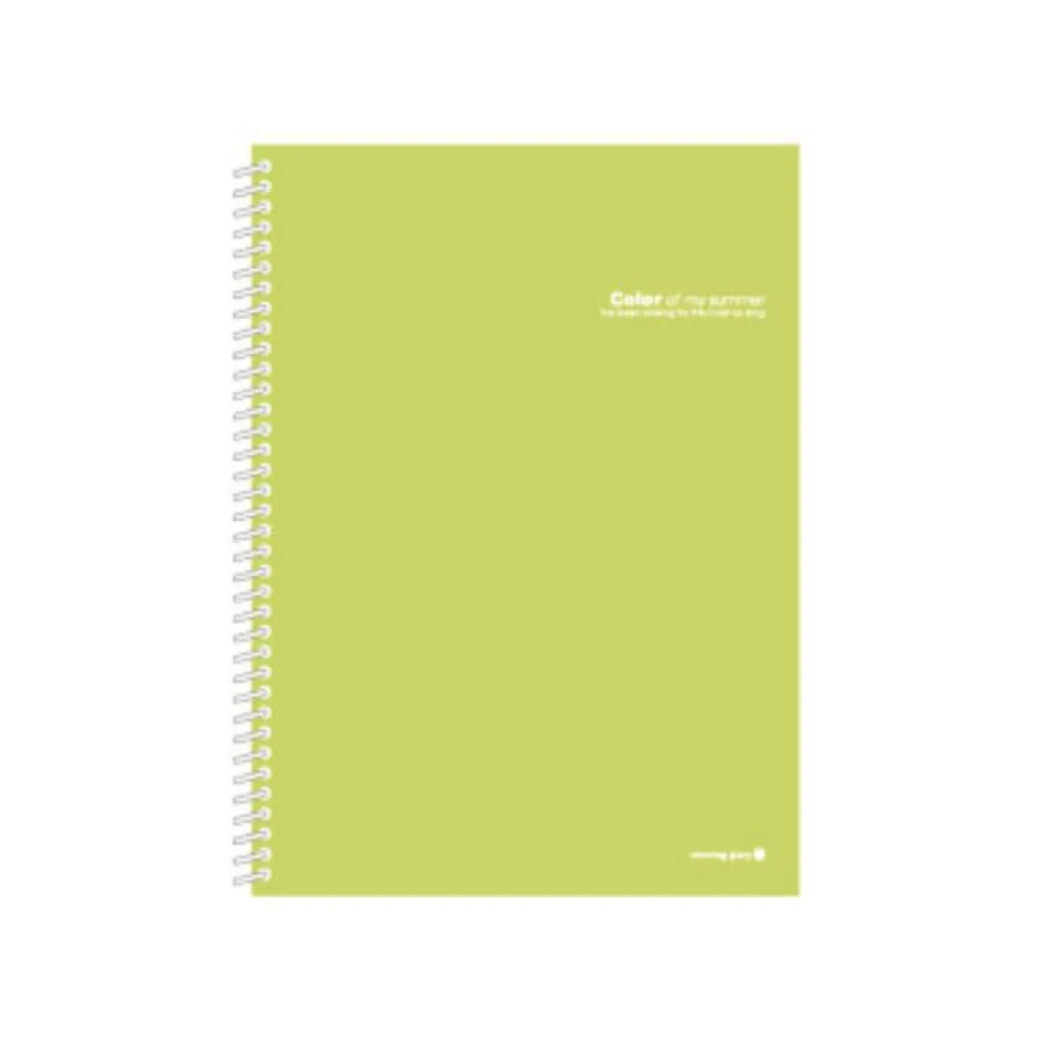 Large Vivid Spiral Lined Notebook