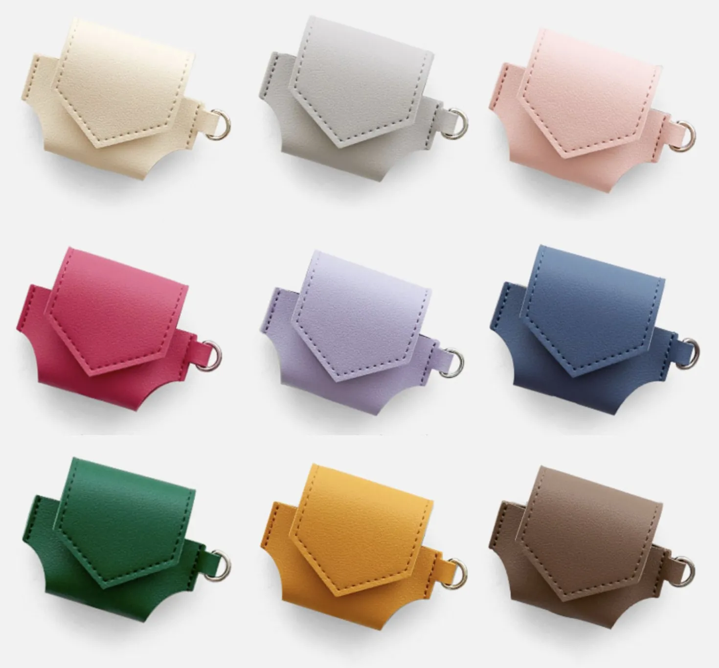 Leather AirPods 3 Pouch + Strap Set