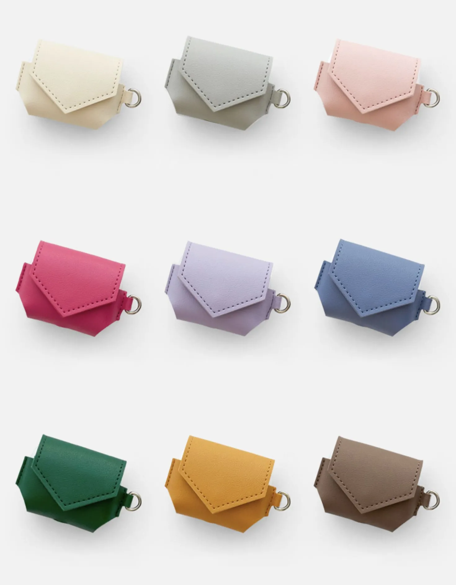 Leather AirPods Pro Pouch + Strap Set