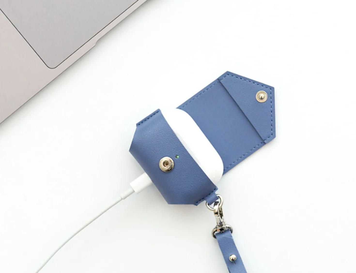 Leather AirPods Pro Pouch + Strap Set