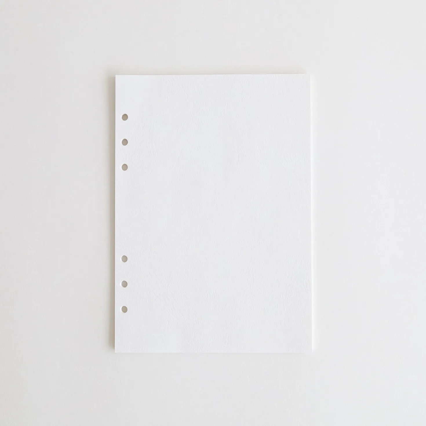 Leatherlike 6 Ring A5 Plain Note Refill