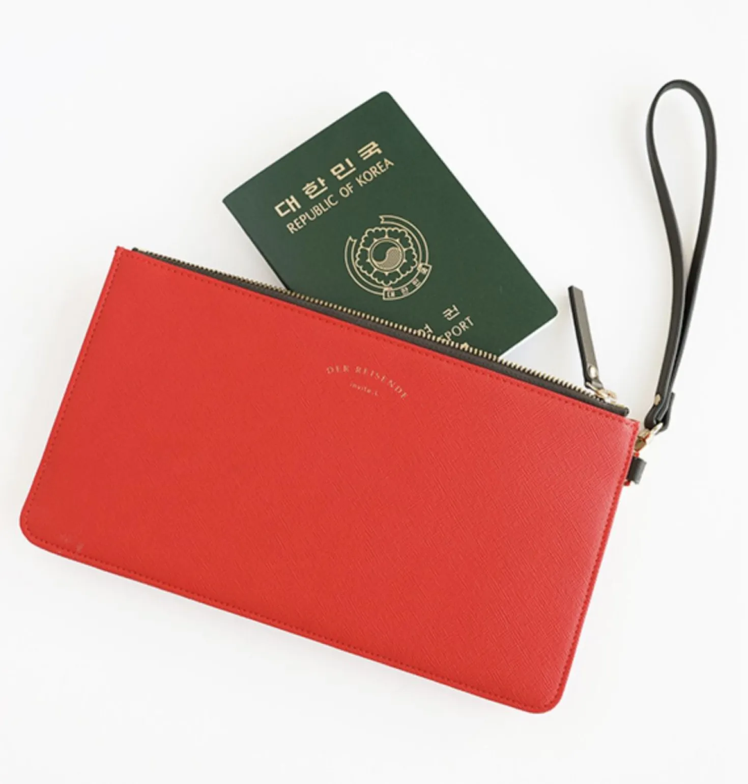 Leather Slim Clutch
